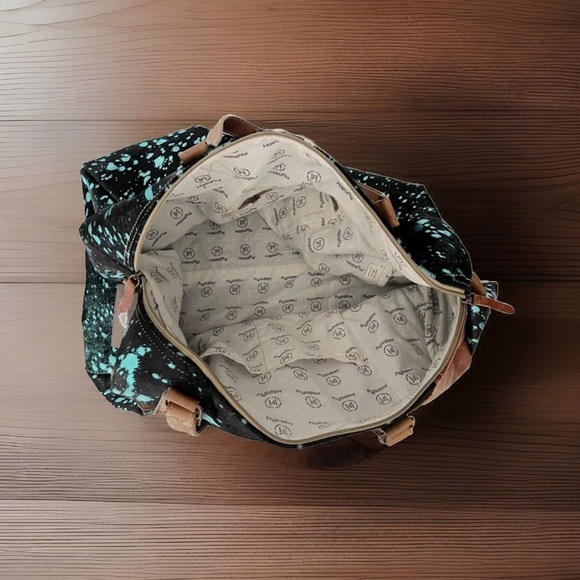 HOPOFLY BAGS Woodland Dreams Hair-on Leather  Traveler Bag - Picture 5 of 13